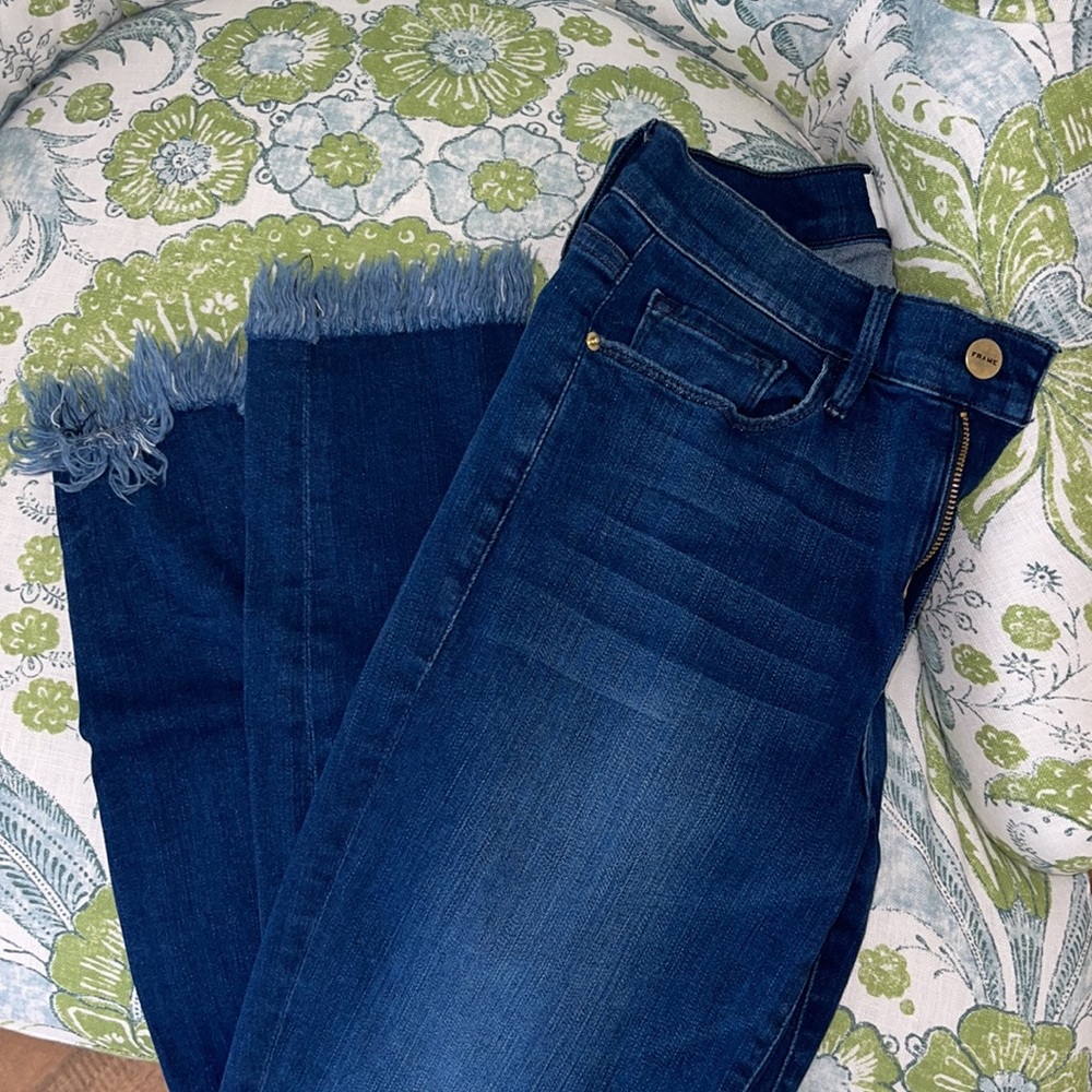 FRAME le skinny de jeanne crop